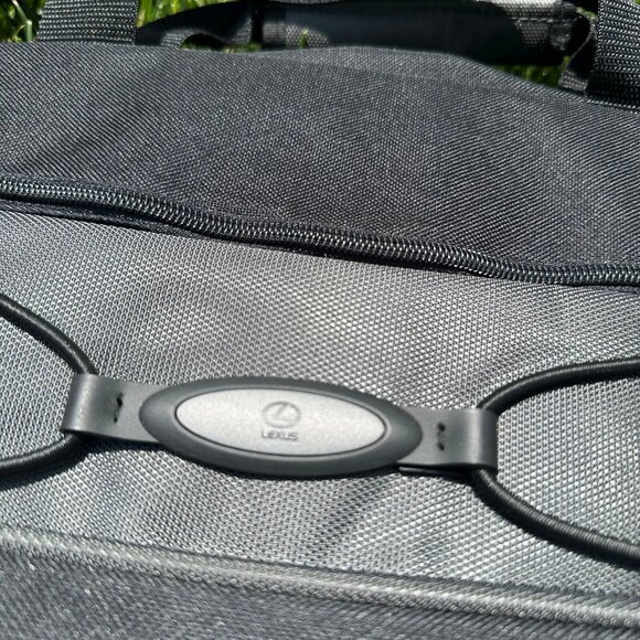 Lexus Vintage Carrying Case Black/Gray Laptop Bag With Shoulder Strap RARE Y2K - Picture 3 of 6